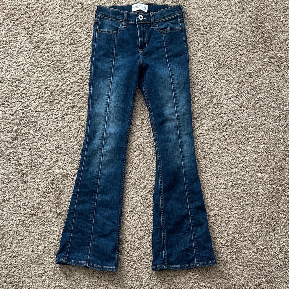 Girls Abercrombie Kids Indigo Flare Jeans